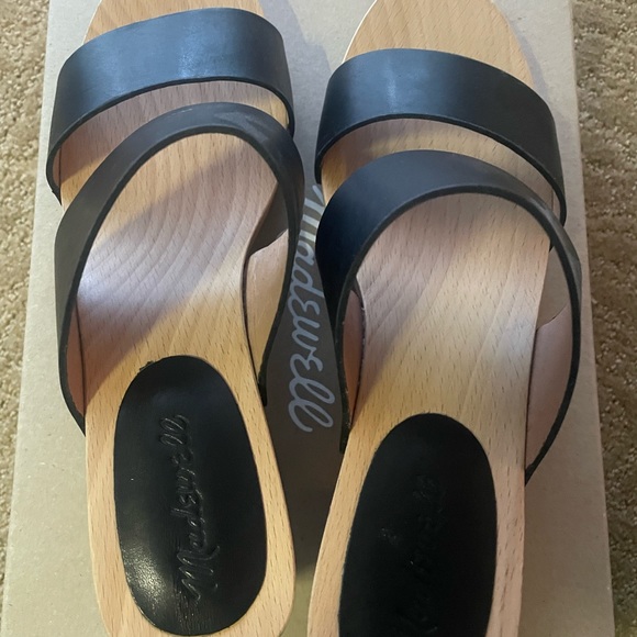 Madewell Clara double strap clogs, black NIB, size 9 - Picture 4 of 5